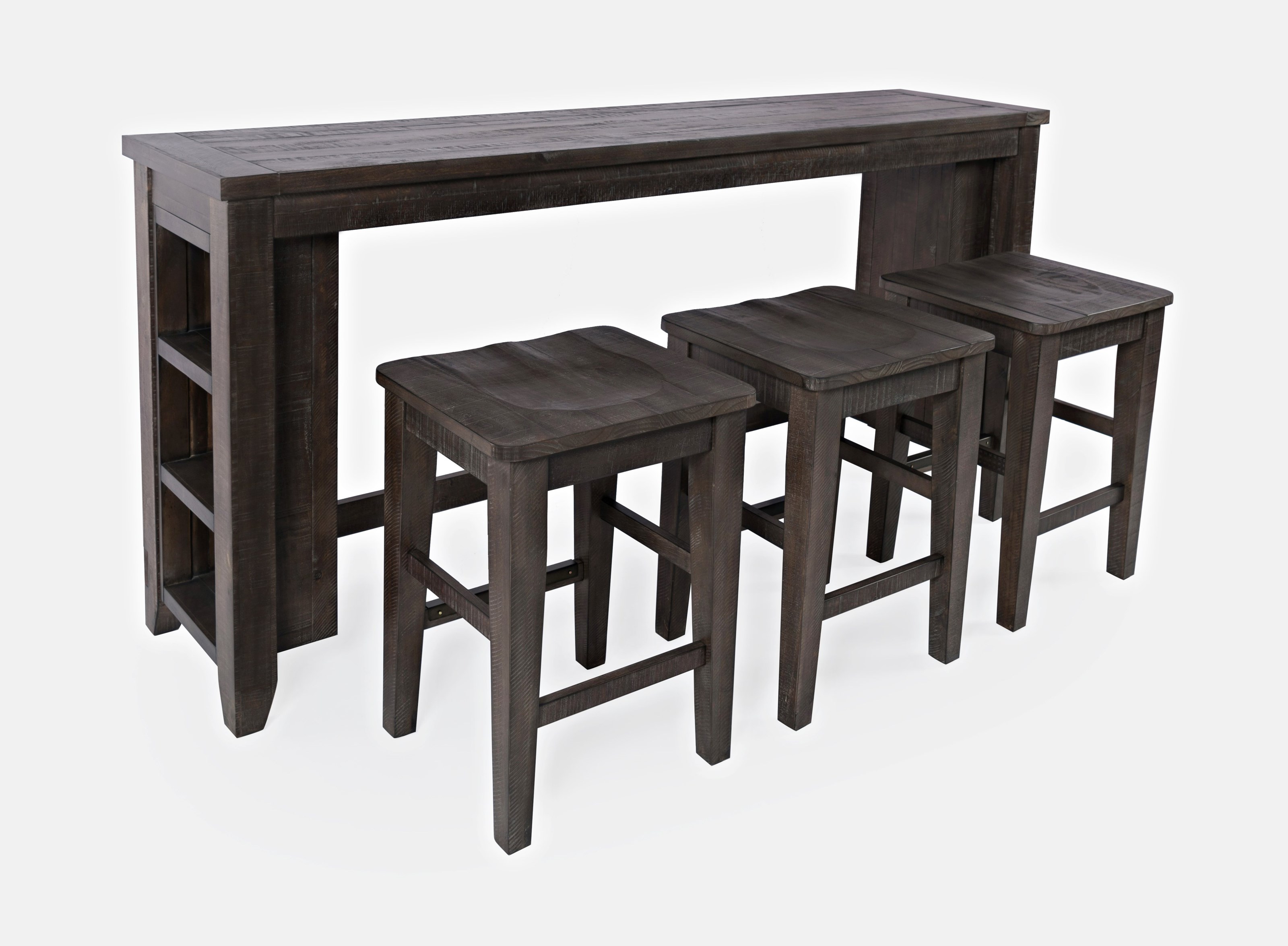 Console and shop stool set